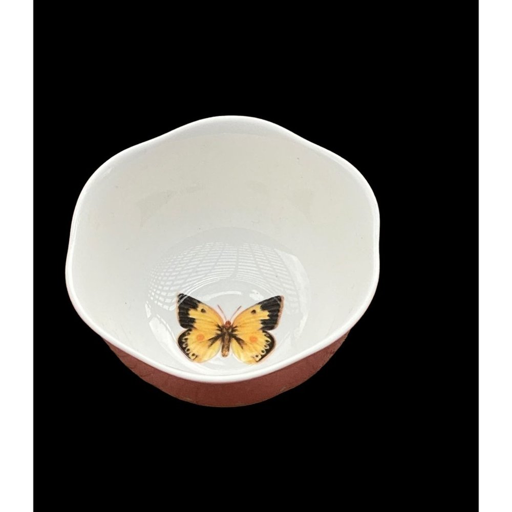 Lenox Butterfly Meadow Small Dessert Cereal Bowl 4.5” Replacement Pink - Picture 3 of 8